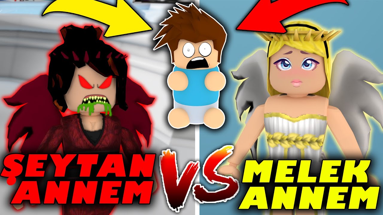 👼 MELEK ANNEM VE ŞEYTAN ANNEM 😈 BENİ EVLAT EDİNDİ | ROBLOX BROOKHAVEN HİKAYE ! HAN KANAL 👑