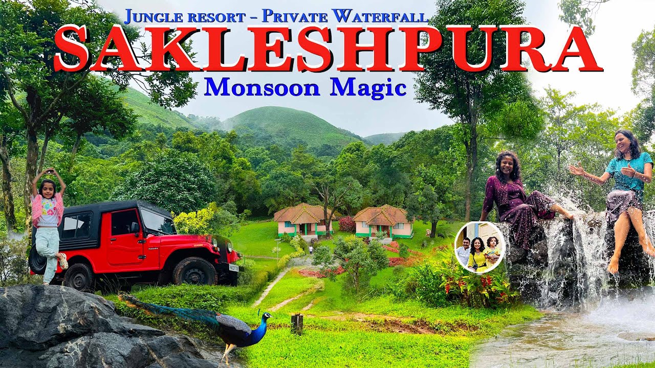 🌧️🌿 Monsoon Magic of Sakleshpura | Best resort Tusk & Dawn - Offroading, Waterfalls - jungle Vibes