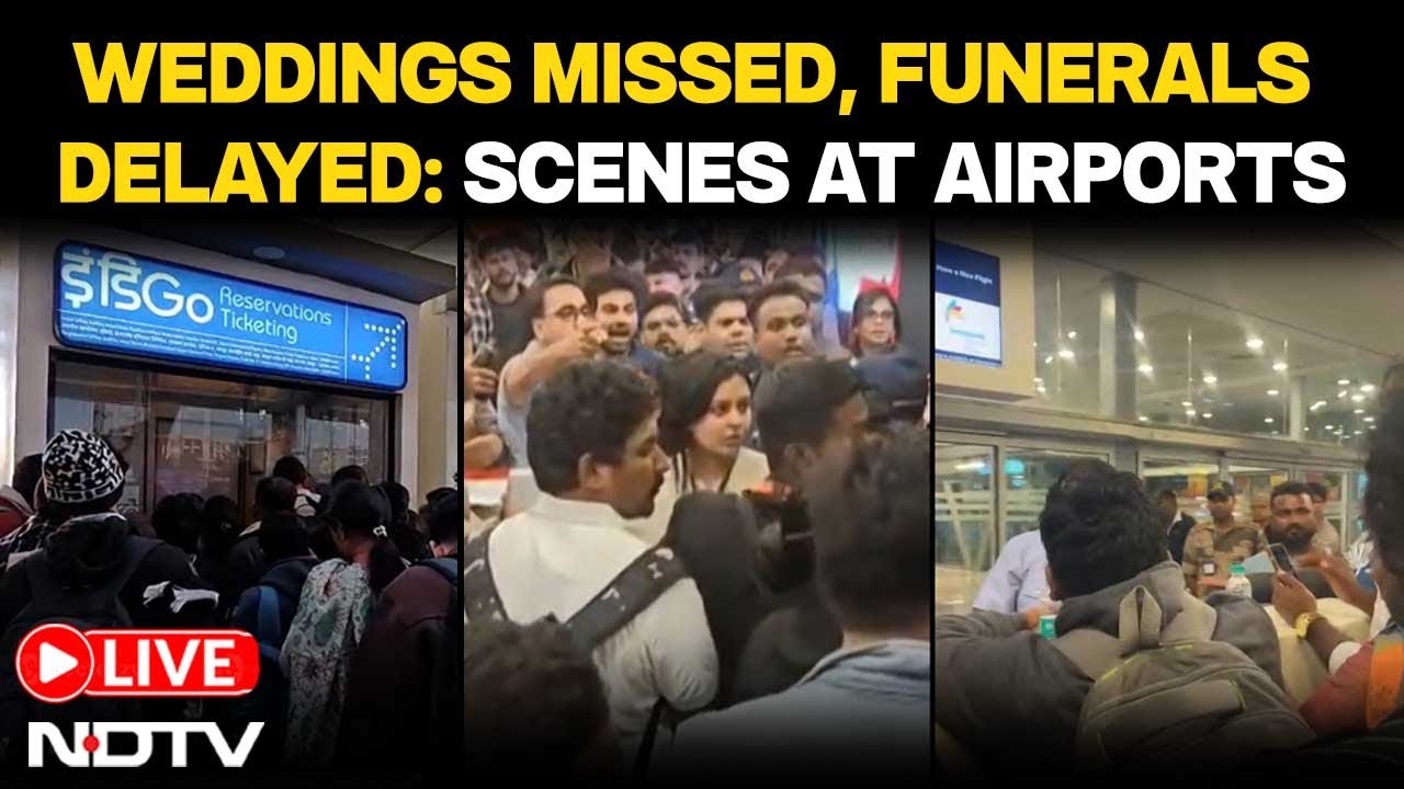 Indigo Flight Crisis | Indigo Flight Rules | Indigo Flight Disruption LIVE | Scenes At Airports