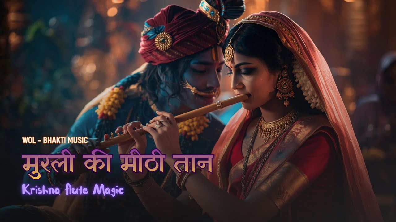 मुरली की मीठी तान 🌸 | Krishna Flute Bhajan