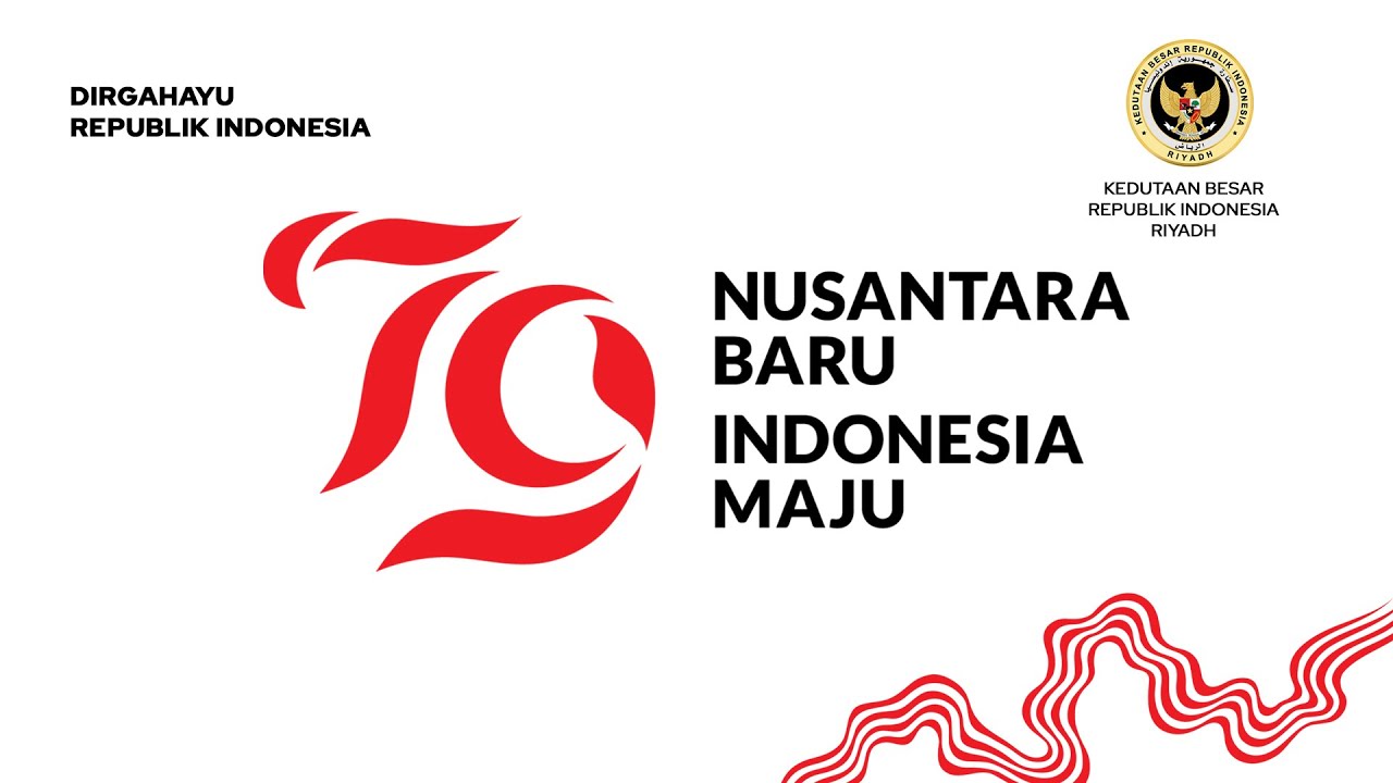 Upacara Pengibara Bendera Merah Putih HUT ke-79 Kemerdekaan Republik Indonesia di KBRI Riyadh
