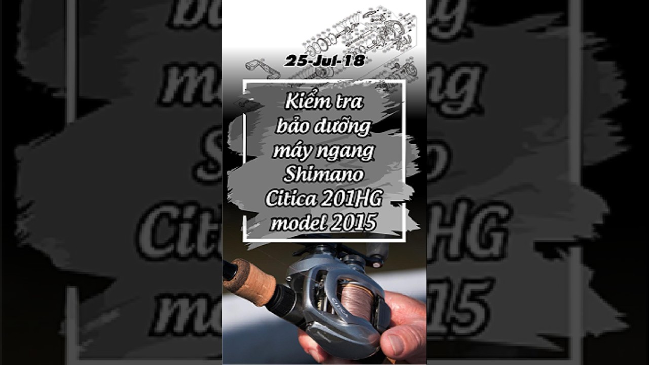 25-Jul-18 Kiểm tra bảo dưỡng máy ngang Shimano Citica 201HG model 2015