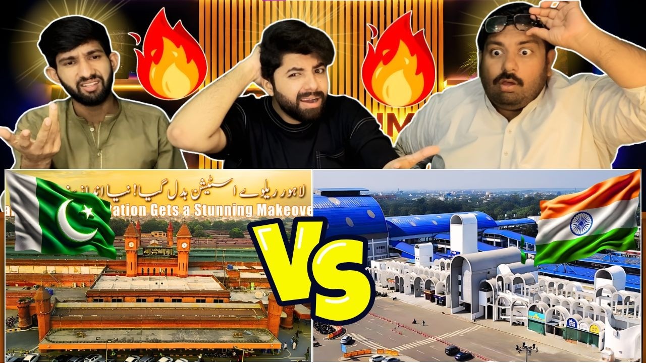 Reaction On Biggest Railway Station India Vs Pakistan | स्टेशन | Pakistani Reaction 🔥