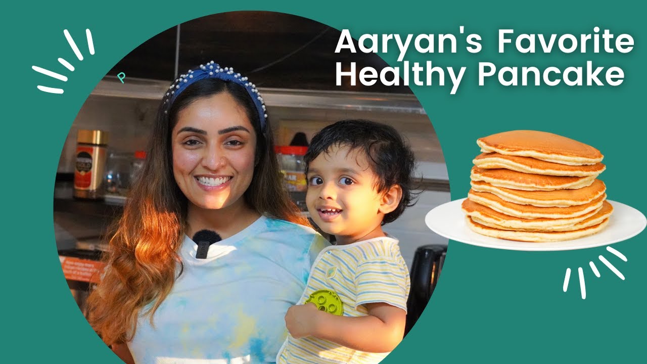 No Sugar No Maida Healthy PANCAKE recipe for Kids | Aaryan's Favourite | Nimmy Arungopan