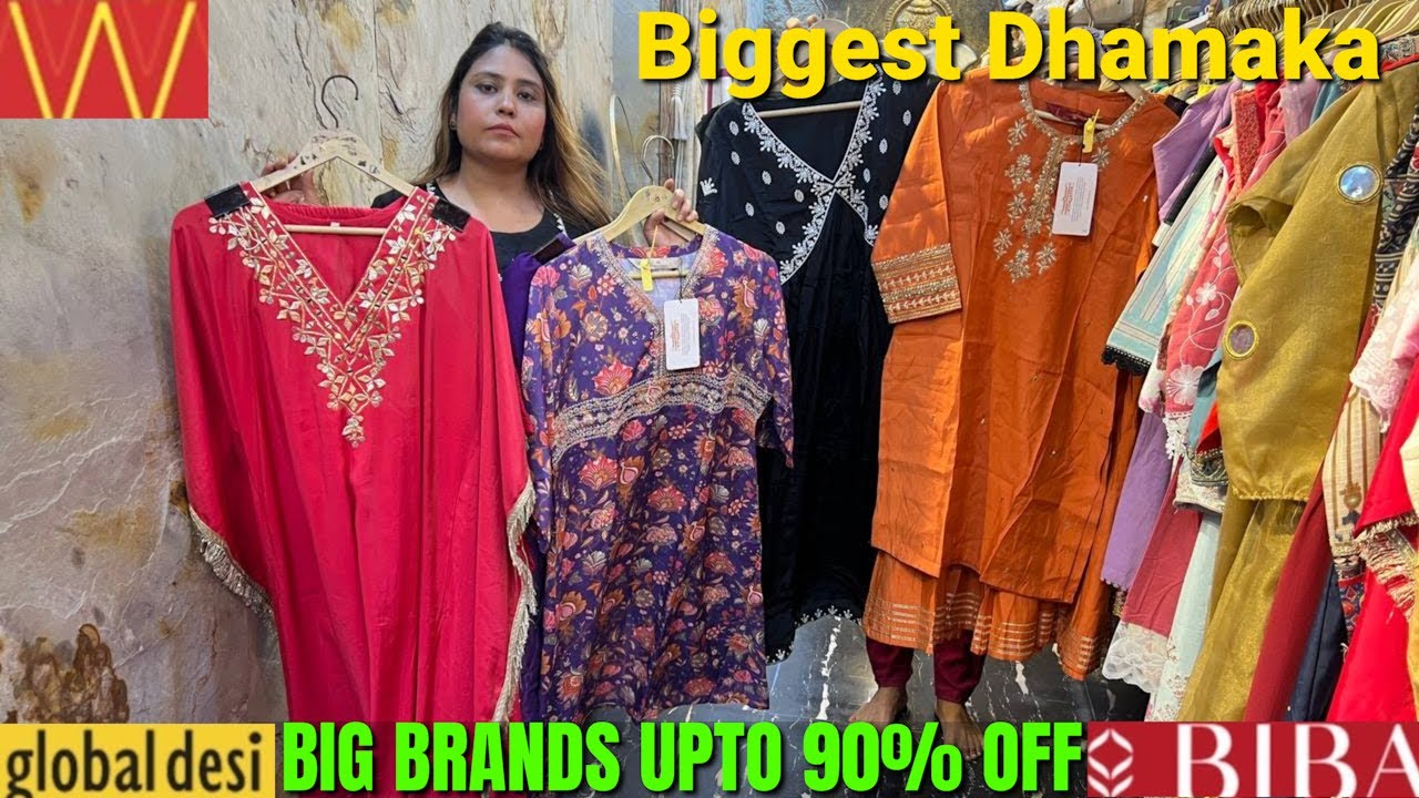 Cheapest Export Surplus | W Biba Aureila 100% Original | Kurti & Skd | WHOLESALE From Big Warehouse