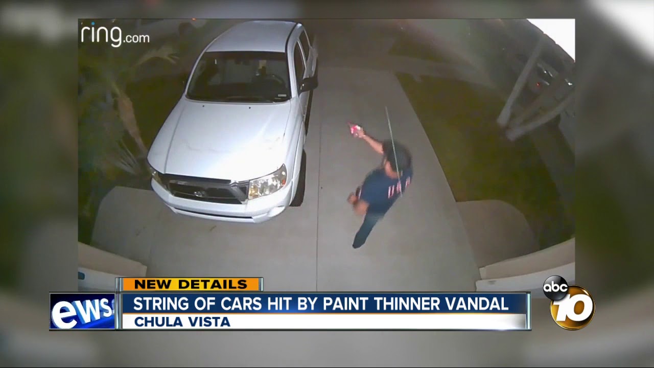 More cars hit with paint thinner in Chula Vista