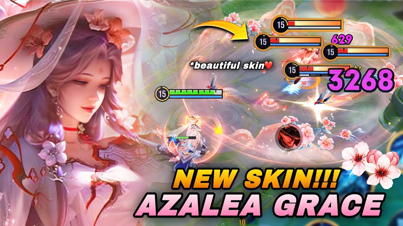 NEW AZALEA GRACE PRINCESS FROST SKIN FULL GAMEPLAY! | HONOR OF KINGS