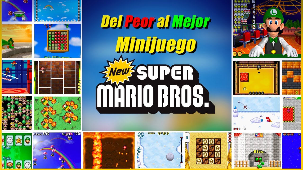 Del peor al mejor minijuego de New Super Mario Bros (en mi opinión) | Ranking
