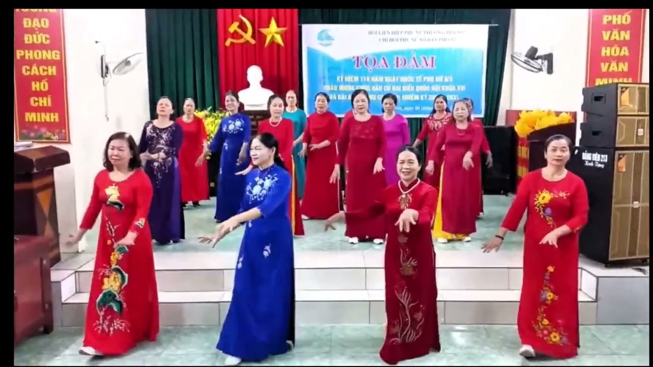 Phố Xuân - Múa Dân Vũ Tổ 12, Bỉm Sơn, Thanh Hóa - Mừng Ngày 8/3