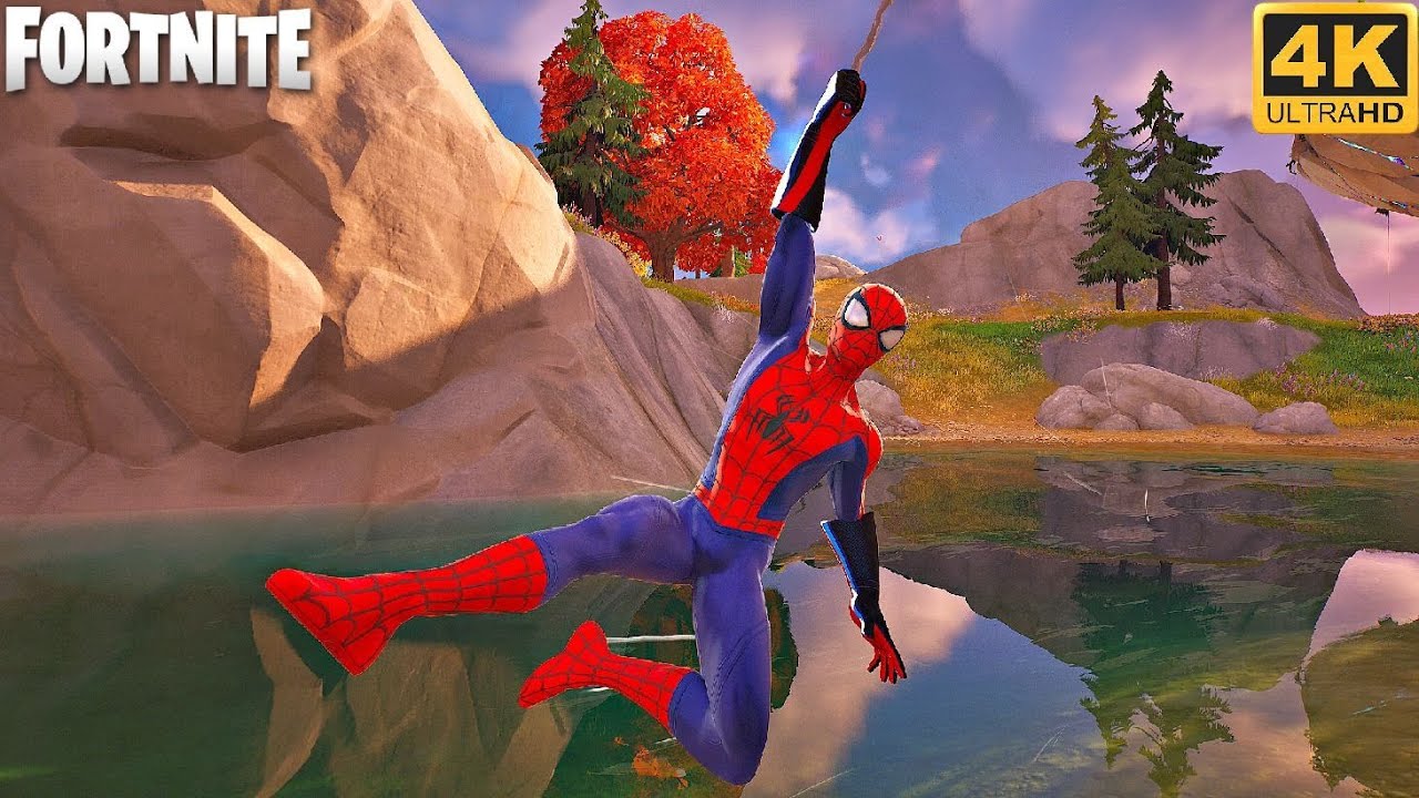 Peter Parker Spider-Man Gameplay - Fortnite (4K 60FPS)