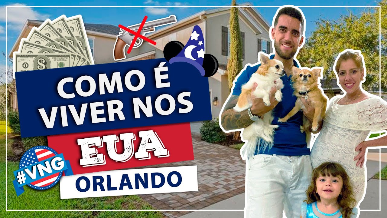 Como é viver nos EUA (Orlando) x Brasil! Nossa experiência em morar aqui! #VNG