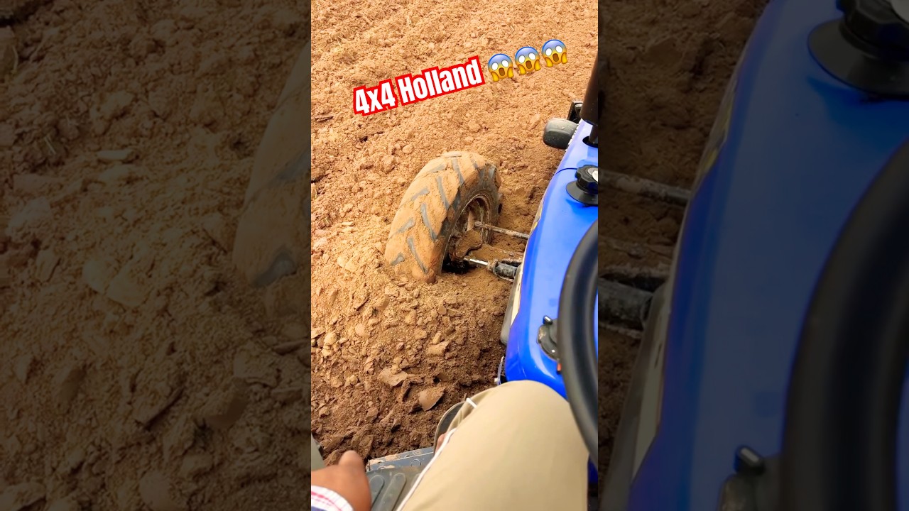 New holland 4x4 testing 😱 I Tried Testing The New Holland 4x4 Tractor😱😱😱