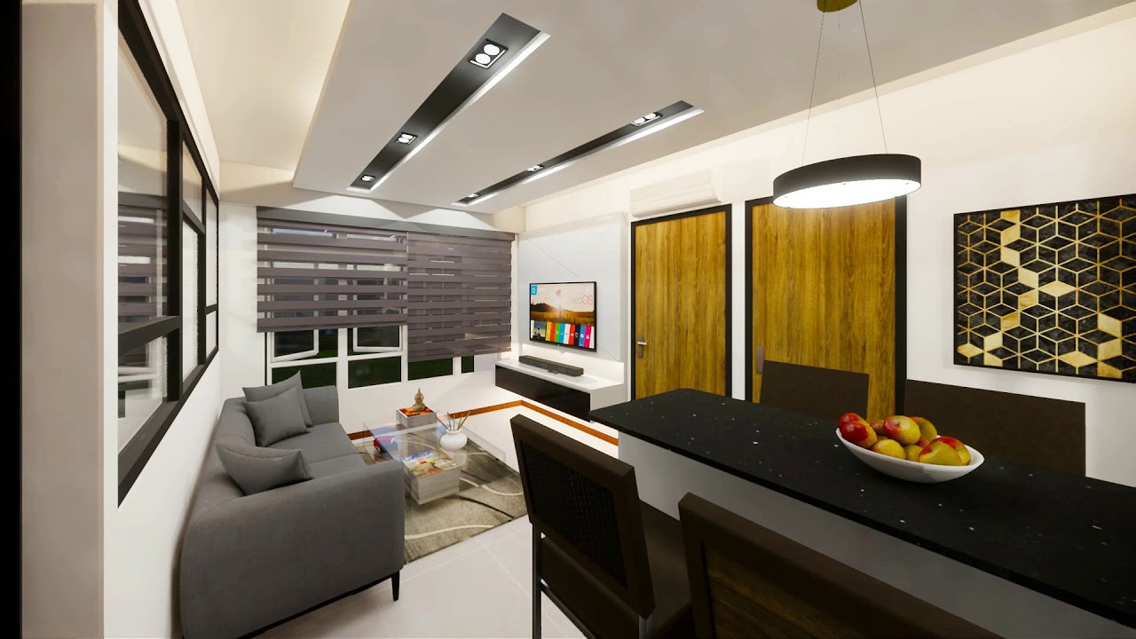 3 Room Flat (Monochrome)