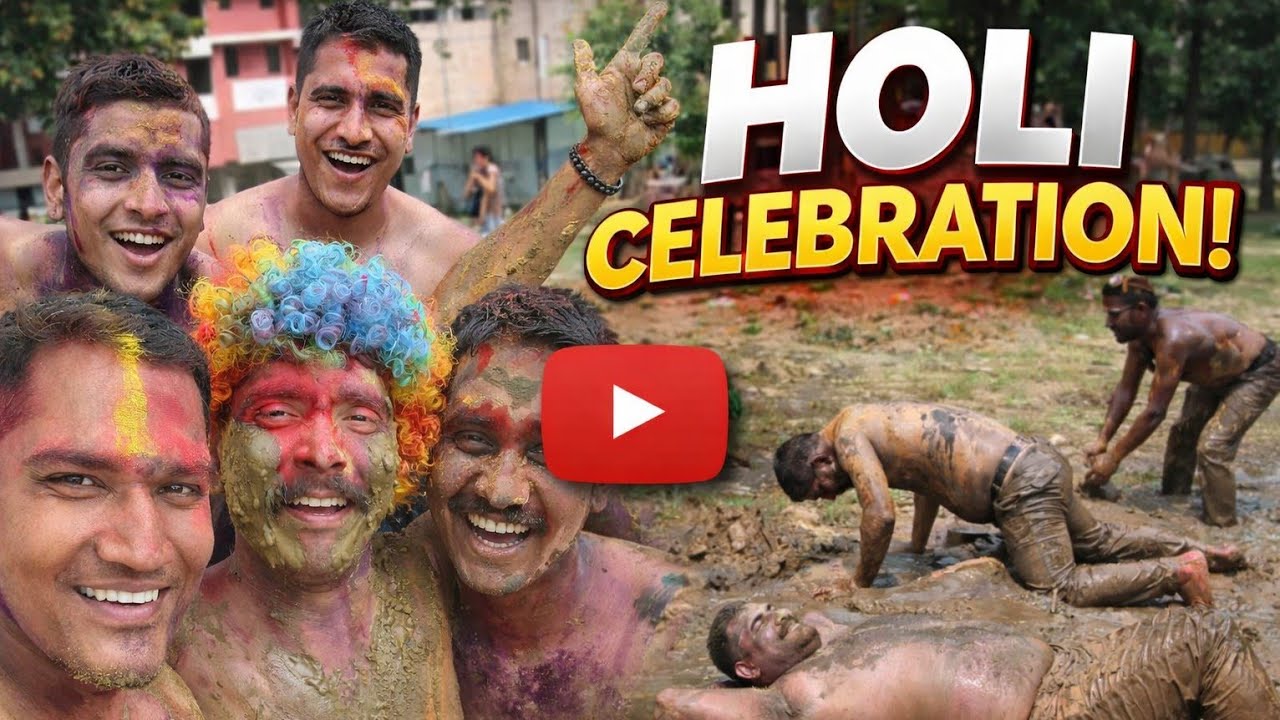 Kapda Faad Holi Celebration 😱|Full Masti Holi 2025🔥 |  Full Kapda Faad Holi Celebration😱 |Crazy Holi