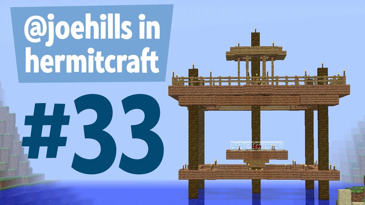 Hermitcraft - Joe builds something better than Xisuma and hopes he isn't mad.