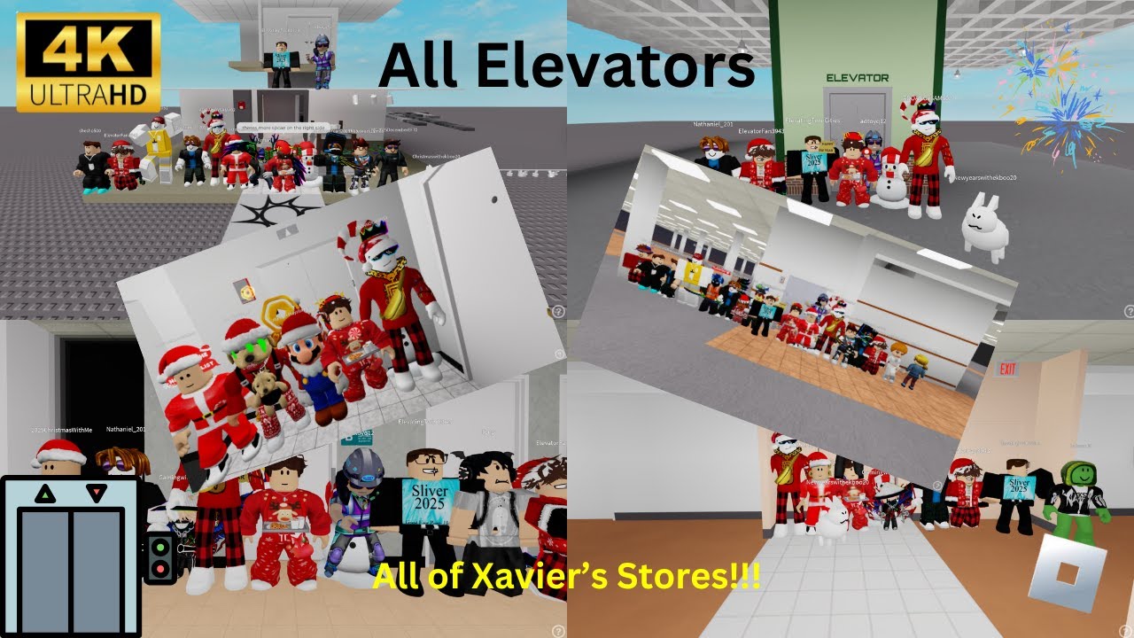 [4K] (New Year Special!) All Elevators - All of Xavier's Stores!!! - Roblox