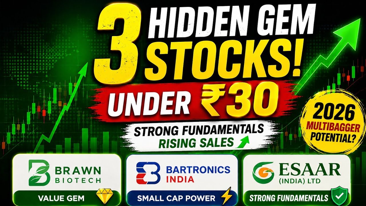 Top 3 Penny Stocks Under ₹30 🔥 | Strong Fundamentals & Multibagger Potential