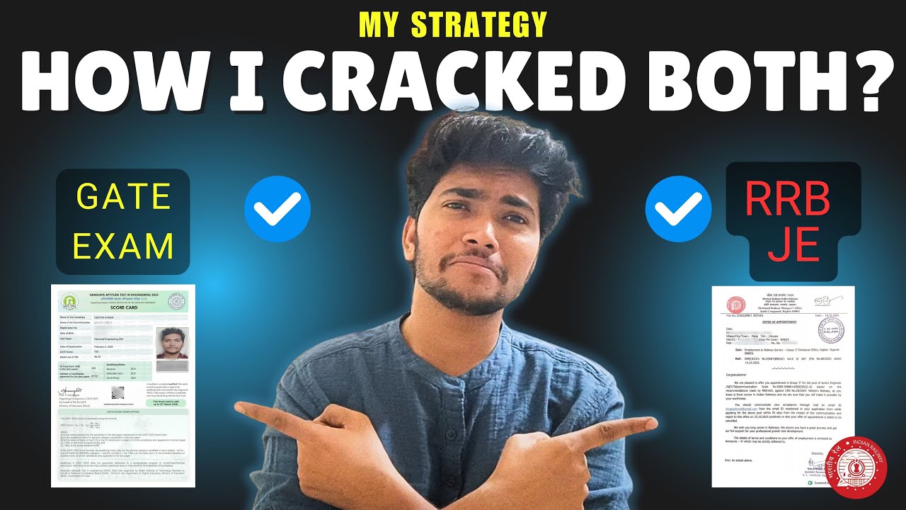 RRB JE + GATE Strategy: How I Cleared Both Exams