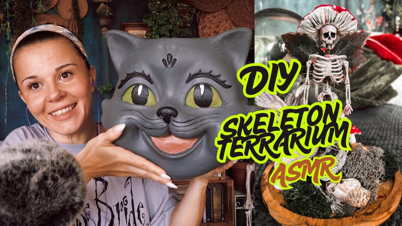 DIY Fairy Skeleton Terrarium 🍄🧚‍♀️💀 | ASMR