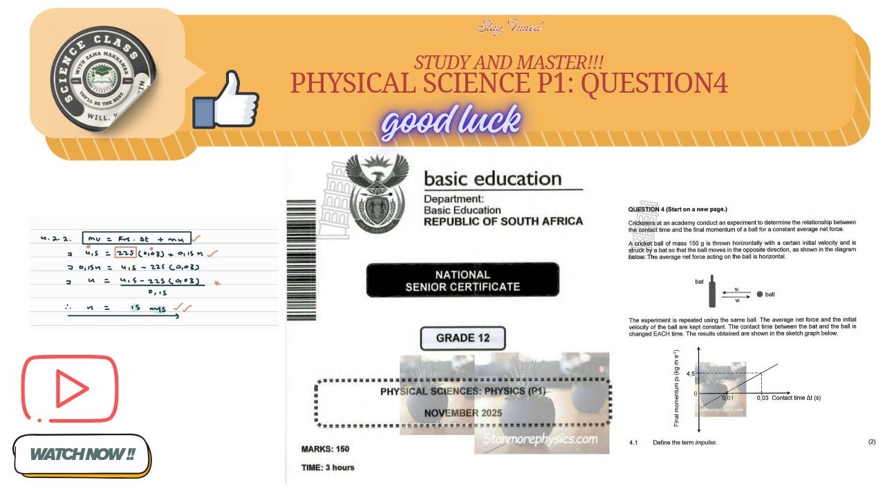 Momentum and Impulse/ Grade12/ November 2025.