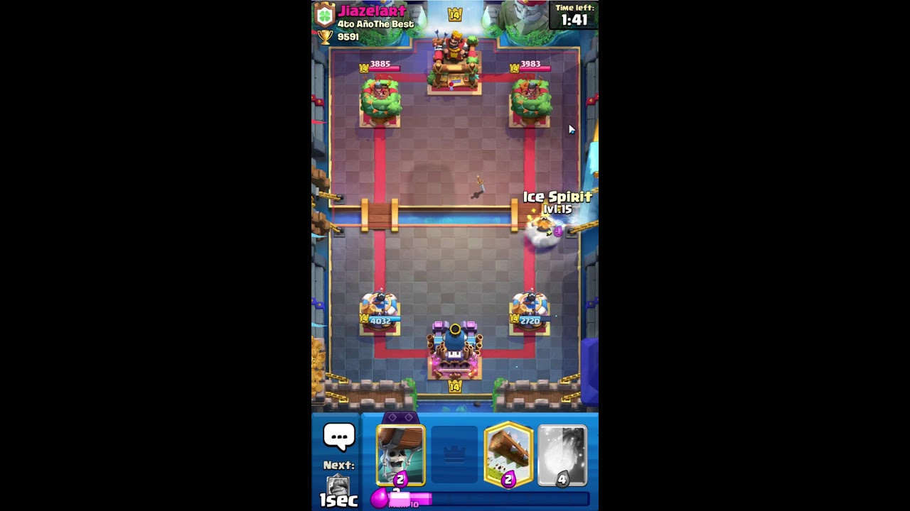 Playing clash royale!!!!