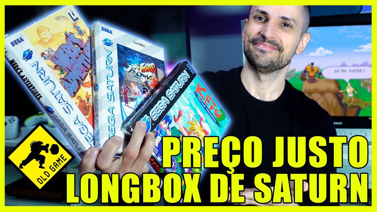 Réplicas de Saturno em LONGBOX com preço justo e qualidade TOP da OLDGAME! Keio 2, Herc's e SF Alpha