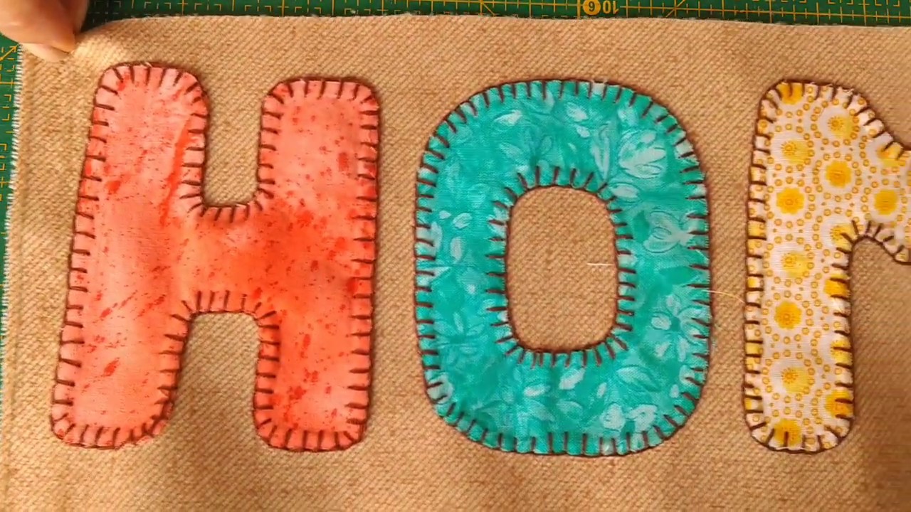 Cómo hacer Letras en Aplicaciones para nuestros  trabajos de Patchwork - Tutorial paso a paso