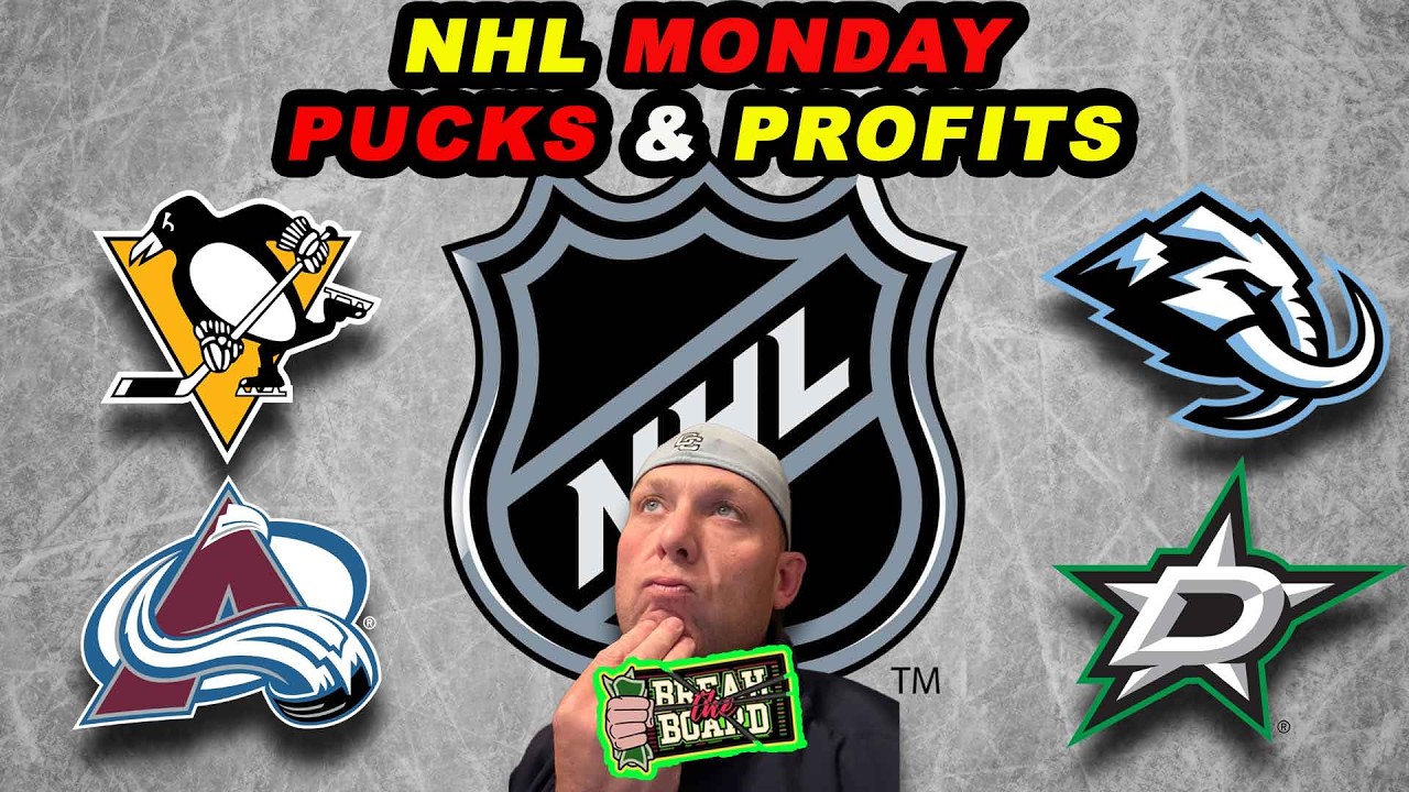 NHL Monday Pucks & Profits 🔥 Penguins vs Avalanche Best Bets