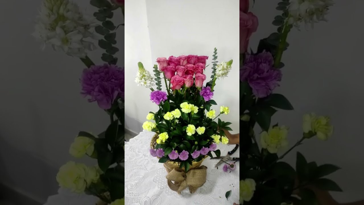lets make a beautiful arrangement for  easter