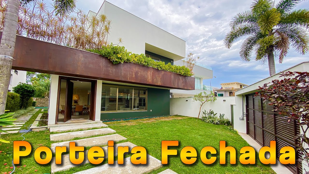CASA CONTEMPORÂNEA DECORADA C\ DESIGN ÚNICO À VENDA PORTEIRA FECHADA NO RIVIERA! | MULLER IMOVEIS RJ