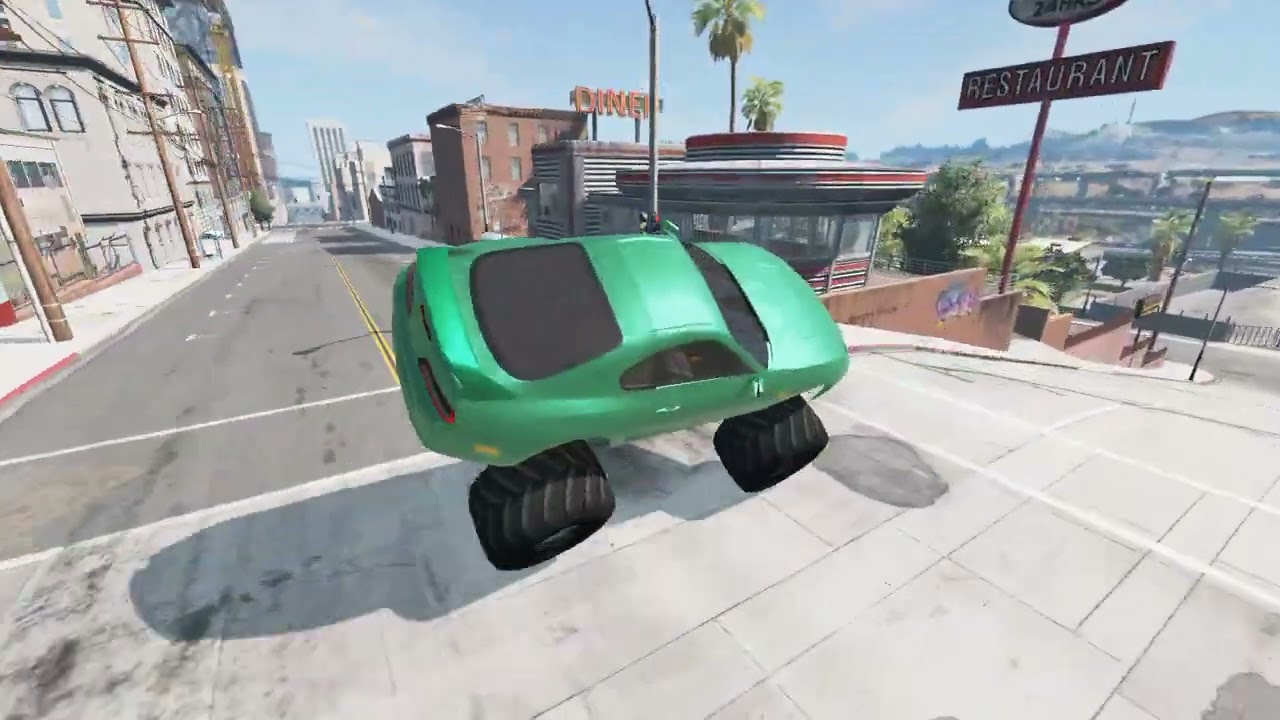 Cars vs Bollards - BeamNG Drive! Bollards crashes
