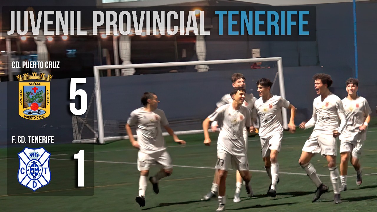 CD Puerto Cruz vs Fundación CD Tenerife (5-1) | Jornada 26 Juvenil Provincial Tenerife