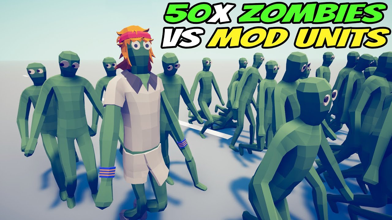 50x Zombies vs Original Mod Units vs EVERY FACTION - Totally Accurate Battle Simulator TABS