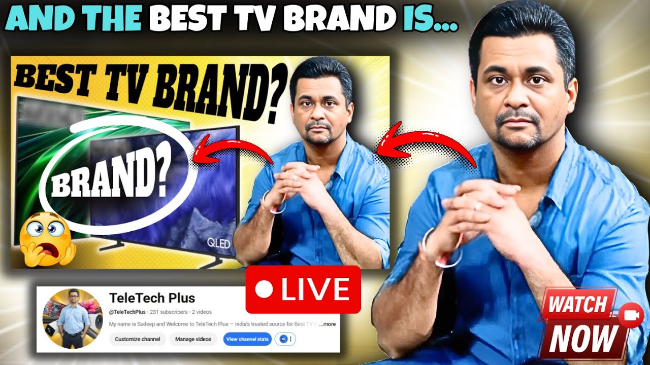 Best TV BRANDS 2025 Curtain Raiser - Video Live on TeleTech Plus | Best TV Brand India 2025