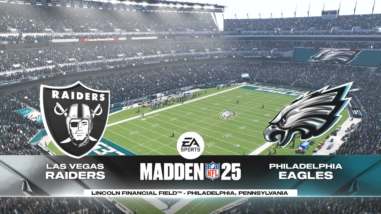 Madden NFL 25 - Las Vegas Raiders Vs Philadelphia Eagles PS5 Simulation Week 15 (Madden 26 Rosters)
