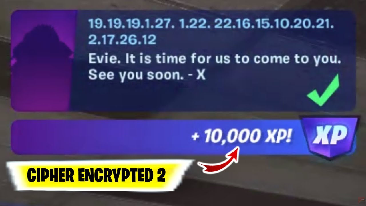Fortnite 19 19 19 1 27  1 22  22 16 15 10 20 21  2 17 26 12 | Fortnite Cipher Encrypted Quest 2