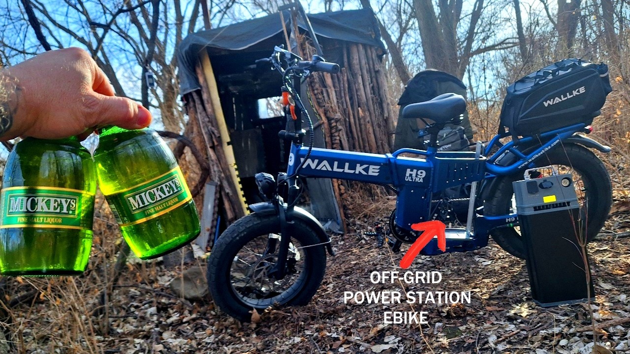 WILD SHENANIGANS CAMP AT THE SHACK WALLKE OFF GRID EBIKE H9 ULTRA 