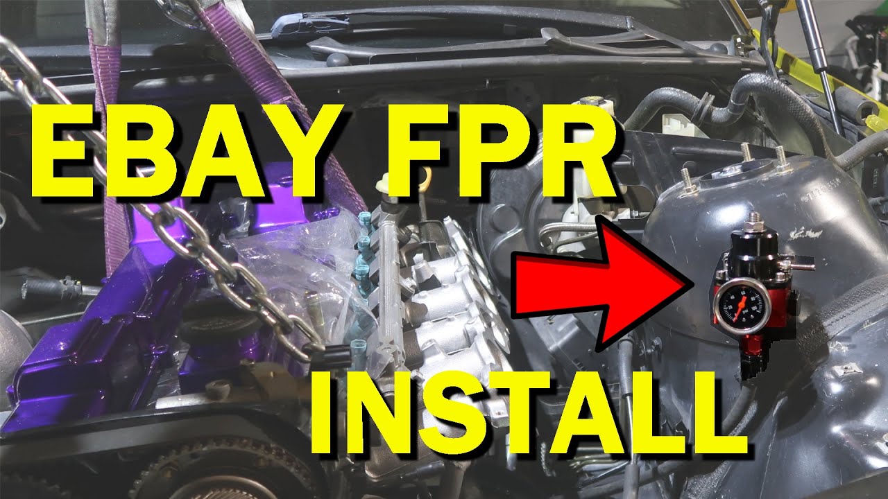 Installing eBay Fuel Pressure Regulator - 2JZ to E46 Conversion