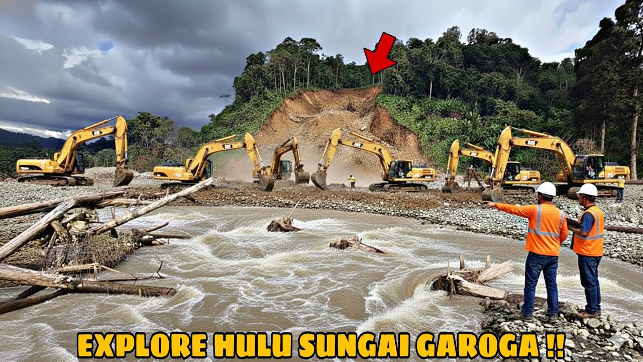 Explorasi Hulu Sungai Garoga!! Terdapat Banyak Tebing Yang Longsor!! Normalisasi Sungai Di Kebut!! 