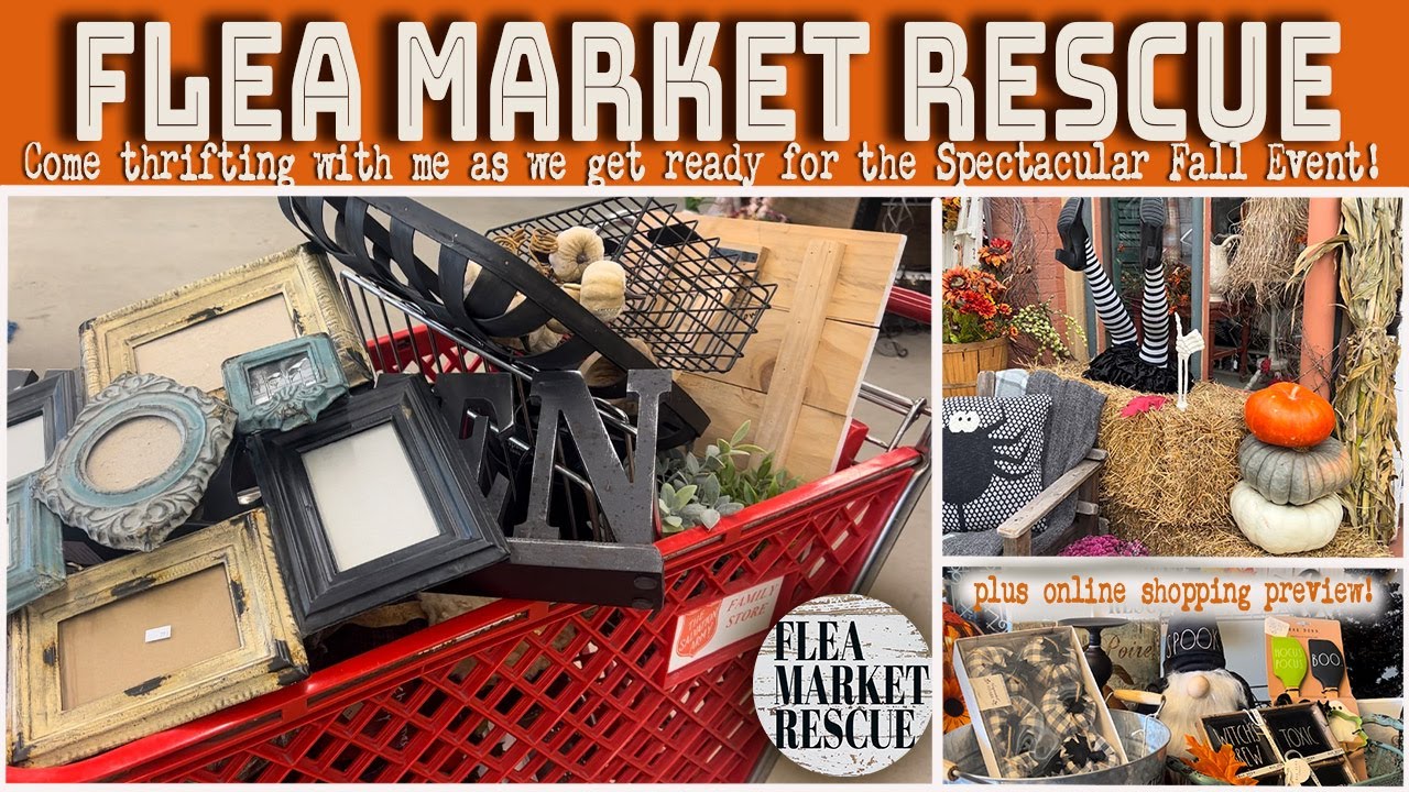 COME THRIFT STORE SHOPPING FOR FALL FINDS + FLEA MARKET RESCUE'S FALL EVENT