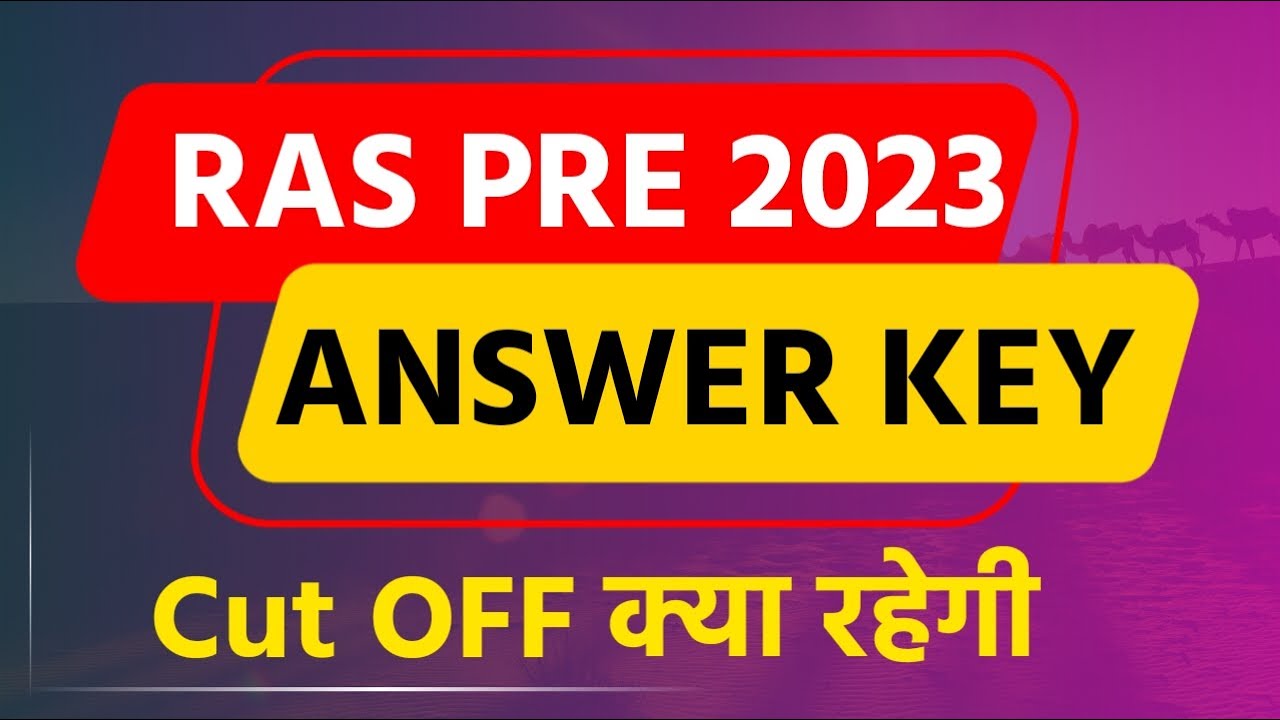 RAS Pre Answer Key 2023 | Ras Pre 2023 Paper Solution | Ras Pre Exam Solved | Ras Pre Cut Off 2023