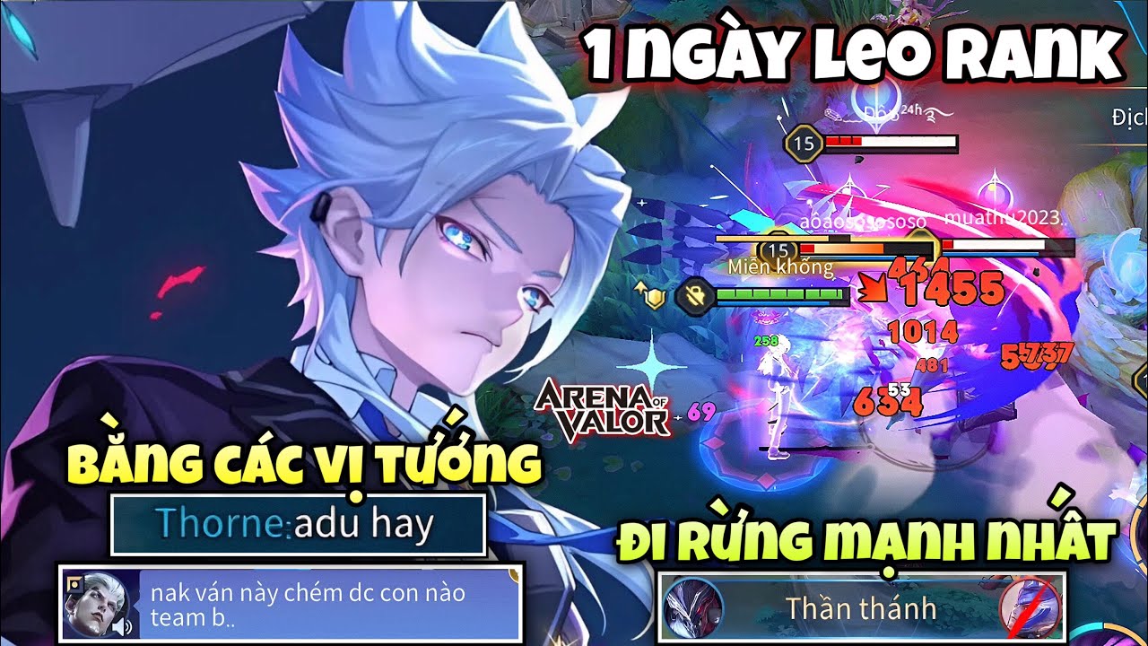 1 Ngày Leo Rank Chiến Thần Bằng Các Vị Tướng Đi Rừng Mạnh Nhất Meta Gặp Đồng Đội Chê Yếu Và Cái Kết