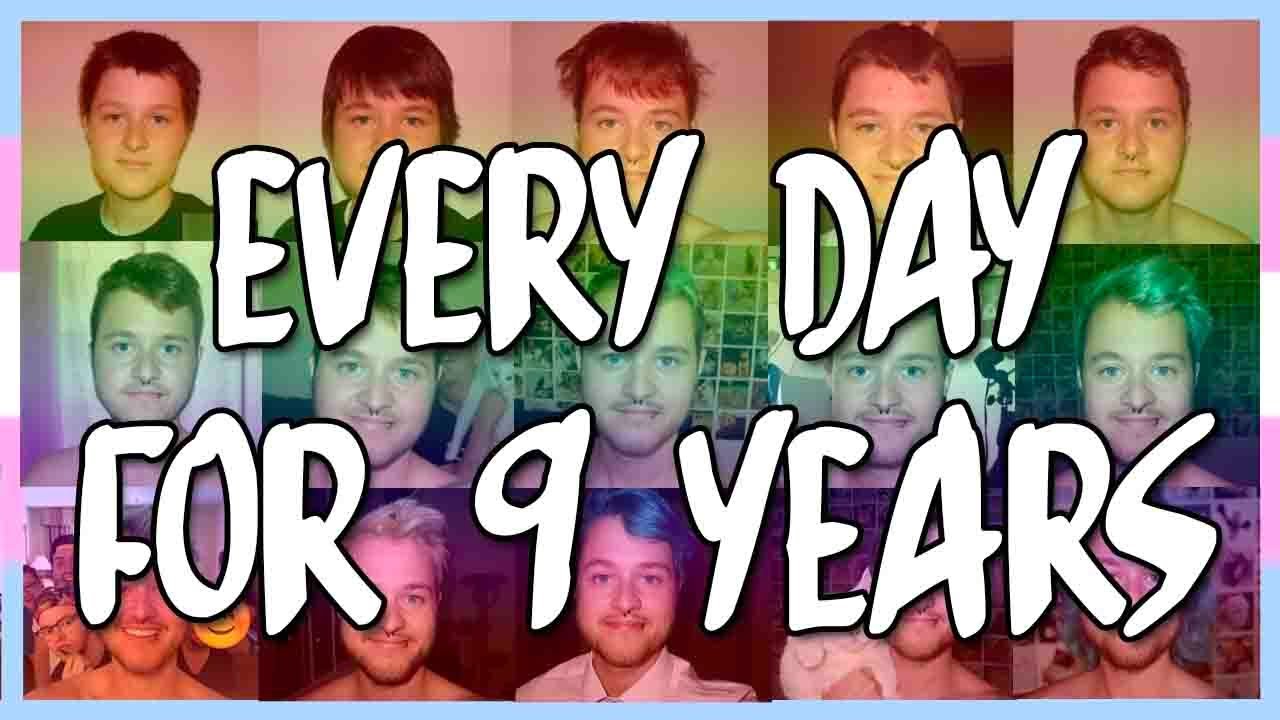 PICTURE EVERY DAY FOR 9 YEARS | FTM TRANSGENDER TRANSITION