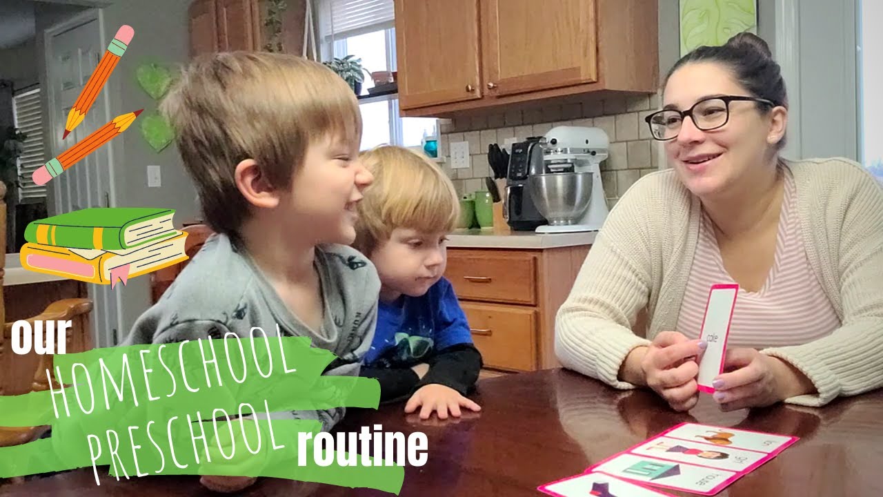 Homeschool Preschool Routine for Lazy Days | Activities with No Prep