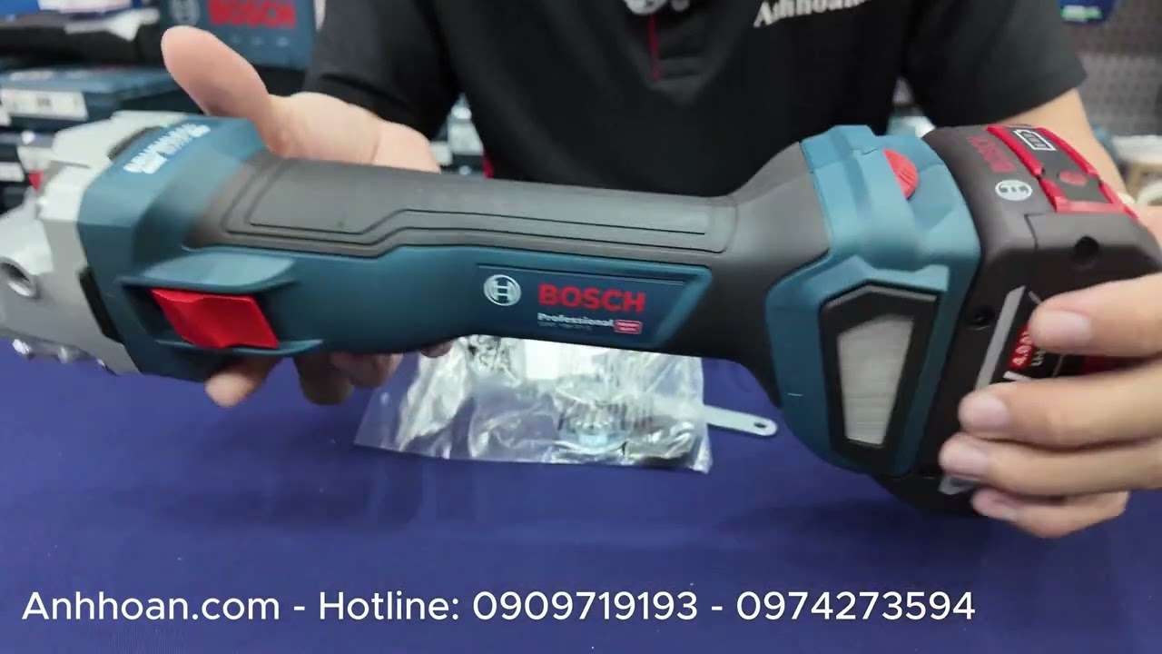 Máy mài góc dùng pin Bosch 18V GWS 18V-11 S trang bị công nghệ Drop Control từ Bosch