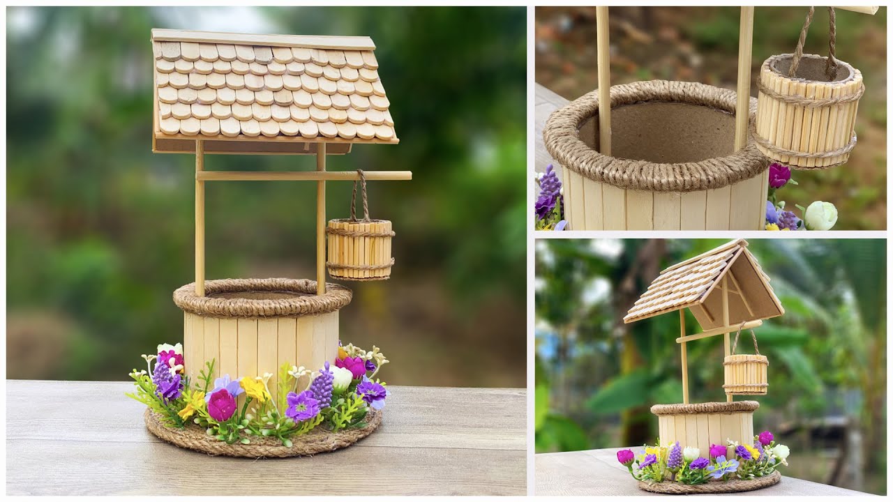 DIY - water well with Cardboard Rolls - Craft home decoration ideas