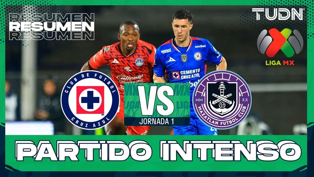 Resumen - Cruz Azul vs Mazatlán | Liga MX - J1 AP 2025 | TUDN