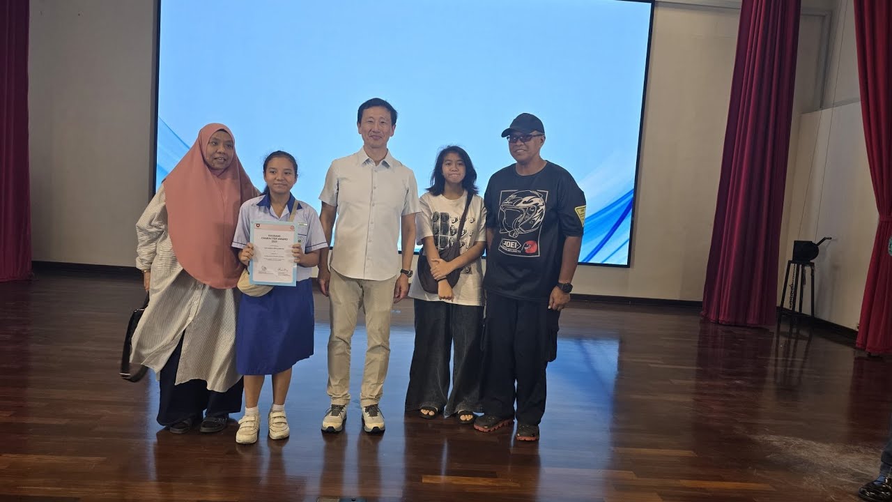 Sabrina's award presentation ceremony 