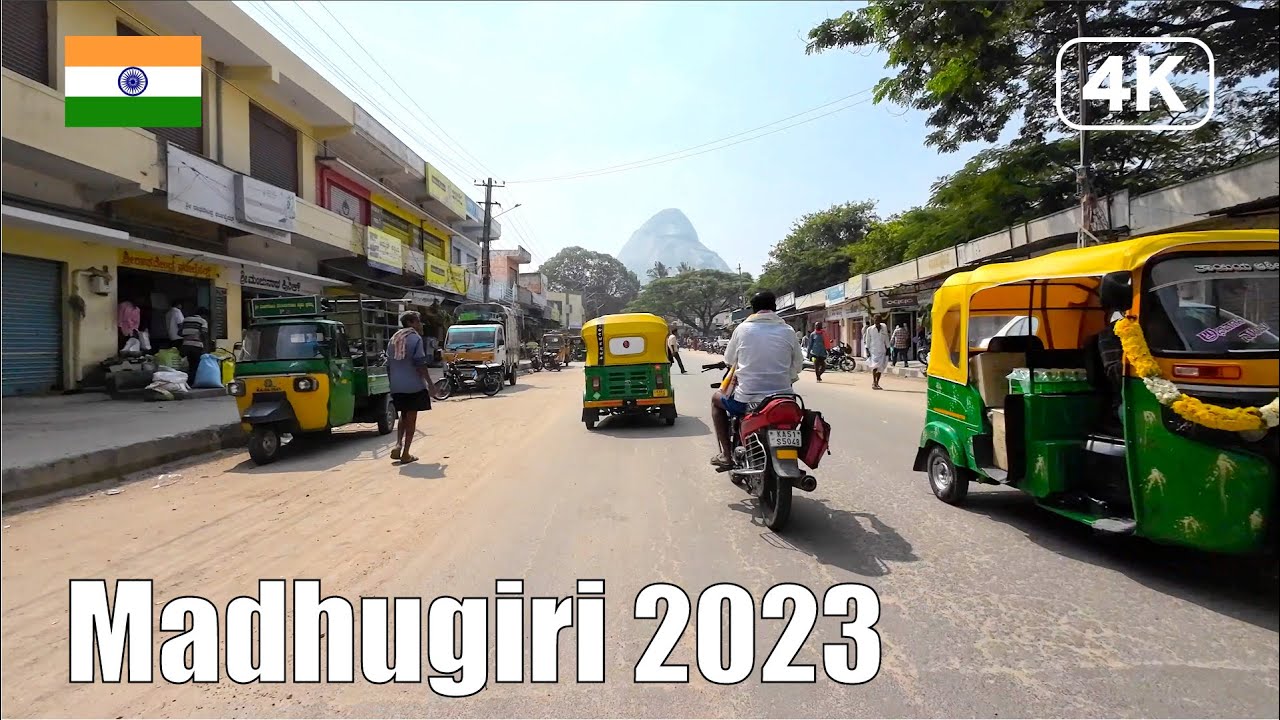 【India Drive 4K】Madhugiri Karnataka 2023