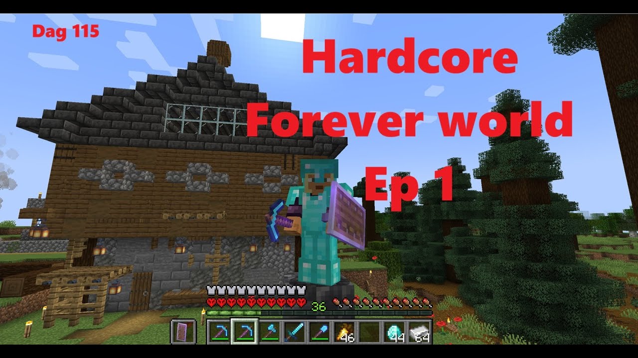 Min perfekte start til Hardcore minecraft! ep 1 GOD Armor og tools!